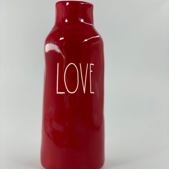 Rae Dunn Red Love Vase with White Letters - Picture 13 of 15